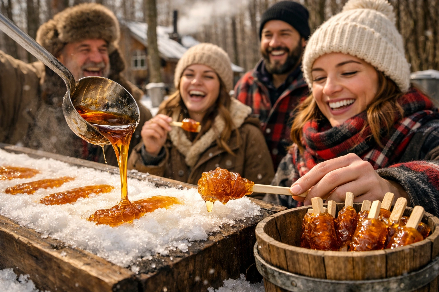 Cabane à sucre - Domaine Labranche - Tire sur la neige